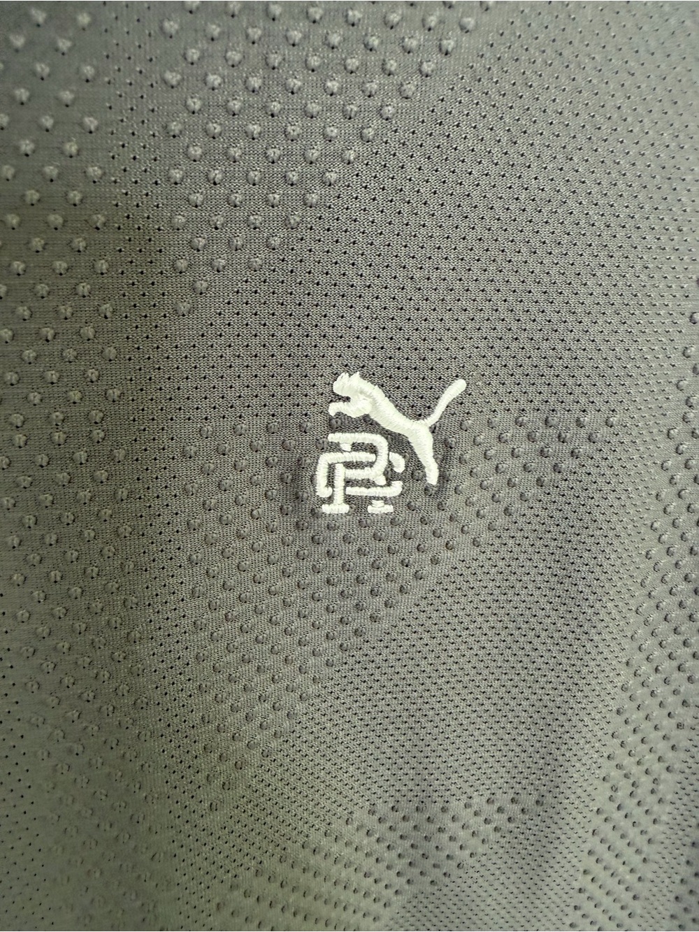 PUMA x Reigning Champ Men’s MATTR Jacquard Polo Shirt in Dusky Gray - Picture 5 of 8